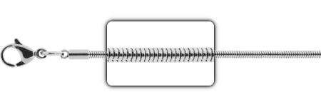 Stainless steel snake chain with zoom